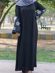 Half Hand Floral Embroidery – Grey White