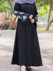 Half Hand Floral Embroidery – Grey White