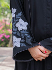 Half Hand Floral Embroidery – Grey White