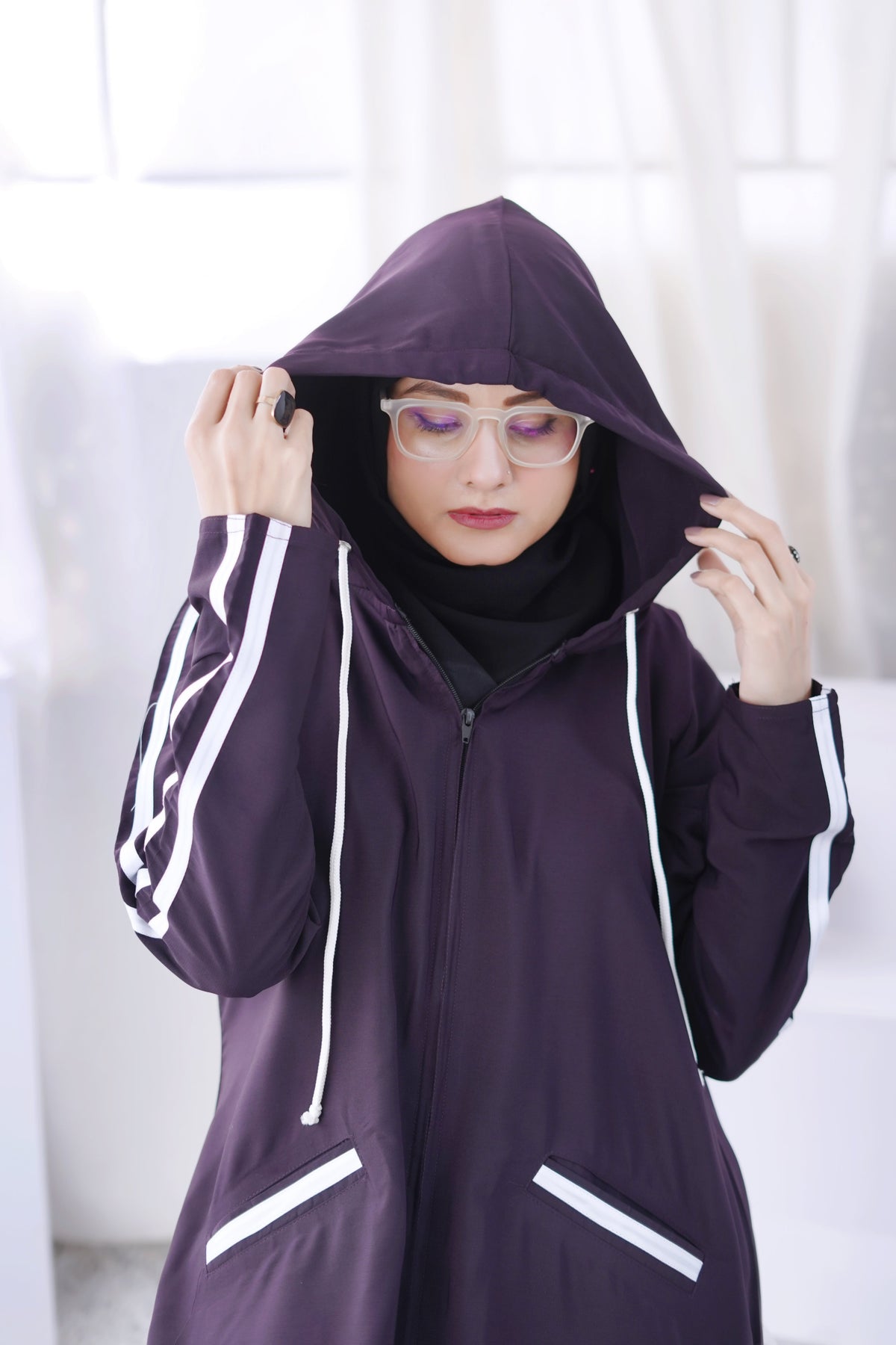 Charcoal purple